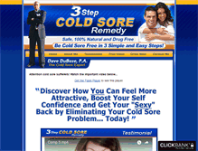 Tablet Screenshot of 3stepcoldsoreremedy.com